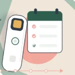 Depiladora IPL junto a un calendario y un recorrido de sesiones para organizar su uso en casa