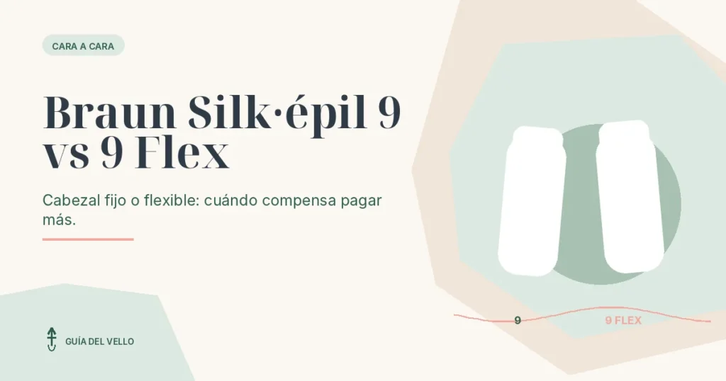 Comparativa entre una depiladora tipo Braun Silk-épil 9 y otra tipo 9 Flex