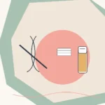 Bandas y roll-on de cera junto a una representación de los brazos
