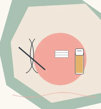 Bandas y roll-on de cera junto a una representación de los brazos
