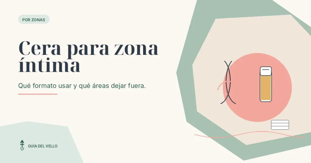 Cera roll-on y bandas junto a una representación de la línea del bikini