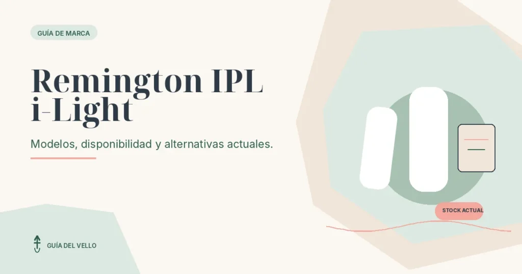 Dispositivos IPL genéricos y una caja que representan la gama Remington i-Light