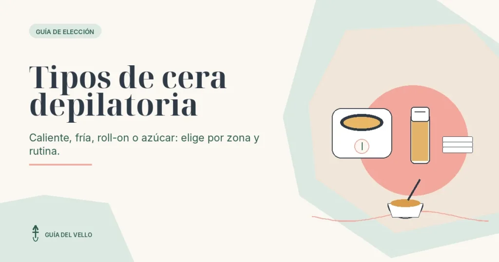Comparativa de cera caliente, bandas frías, roll-on y cera de azúcar